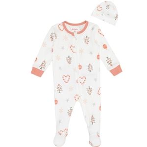 NWT Petit Lem 2-Piece Sleeper & Hat Set, Size 3M (0-3M), Color Off White…